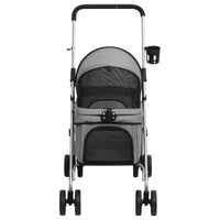 Hundewagen Faltbar Grau 76X50X100 Cm Oxford-Gewebe-B&B Shop - 2000 Stockerau