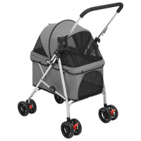 Hundewagen Faltbar Grau 76X50X100 Cm Oxford-Gewebe-B&B Shop - 2000 Stockerau