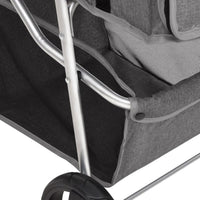 Hundewagen Faltbar Grau 80X46X98 Cm Oxford-Gewebe-B&B Shop - 2000 Stockerau