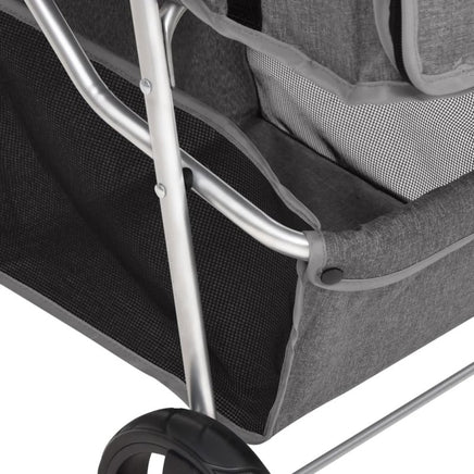 Hundewagen Faltbar Grau 80X46X98 Cm Oxford-Gewebe-B&B Shop - 2000 Stockerau