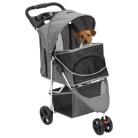 Hundewagen Faltbar Grau 80X46X98 Cm Oxford-Gewebe-B&B Shop - 2000 Stockerau