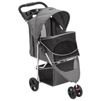 Hundewagen Faltbar Grau 80X46X98 Cm Oxford-Gewebe-B&B Shop - 2000 Stockerau