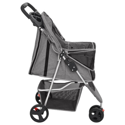 Hundewagen Faltbar Grau 80X46X98 Cm Oxford-Gewebe-B&B Shop - 2000 Stockerau