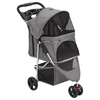 Hundewagen Faltbar Grau 80X46X98 Cm Oxford-Gewebe-B&B Shop - 2000 Stockerau