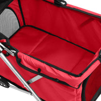 Hundewagen Faltbar Rot 76X50X100 Cm Oxford-Gewebe-B&B Shop - 2000 Stockerau
