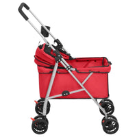 Hundewagen Faltbar Rot 76X50X100 Cm Oxford-Gewebe-B&B Shop - 2000 Stockerau