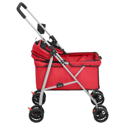 Hundewagen Faltbar Rot 76X50X100 Cm Oxford-Gewebe-B&B Shop - 2000 Stockerau