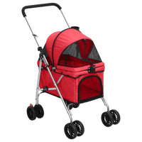 Hundewagen Faltbar Rot 76X50X100 Cm Oxford-Gewebe-B&B Shop - 2000 Stockerau