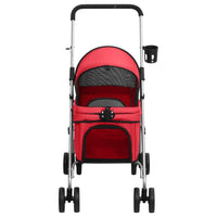 Hundewagen Faltbar Rot 76X50X100 Cm Oxford-Gewebe-B&B Shop - 2000 Stockerau