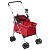 Hundewagen Faltbar Rot 76X50X100 Cm Oxford-Gewebe-B&B Shop - 2000 Stockerau
