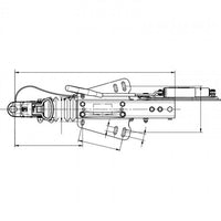 Auflaufeinrichtung Knott, V, Typ KF13-E, für V-Deichsel Komplett