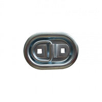 Zurrmulde 3-teilig, 145x100 mm, 800 daN, Edelstahl, Komplettset