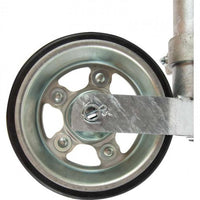 Stützrad mit hydraulischer Pumpvorrichtung, Ø 60 mm, Stützlast 600 kg