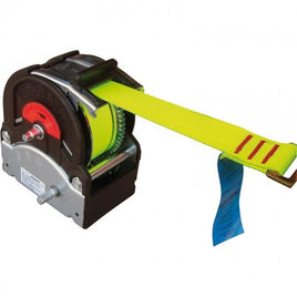 Handseilwinde, TS1200, 1200 kg, Band 8 m, gelb, Bootsseilwinde
