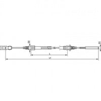 Bremsseil AL-KO, HL 1010 mm, Auge/M8