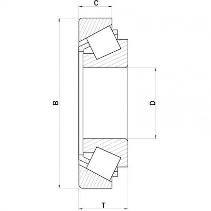 Kegelrollenlager 30204, 20/47 x 15,25 mm RALA204-B&B Shop - 2000 Stockerau
