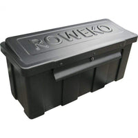 Kunststoff-Staubox mit schrägem Deckel 720 x 280 + Halterung für V-Deichsel B&B Shop - 2000 Stockerau