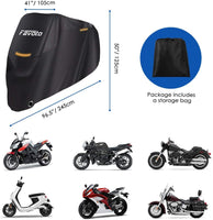 Motorrad Abdeckplane Outdoor Motorradabdeckung XXL 190T, 245cmx105cmx125cm B&B Shop - 2000 Stockerau