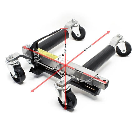 PKW Rangierhilfe 2x Wagenheber (1Paar) hydraulisch je 680KG Tragkraft bis 30cm Rangierhilfe-B&B Shop - 2000 Stockerau