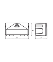 STABILO SLICK-BOX 750-/ L: 750 x B: 340 x H: 300 Werkzeugbox, Anhängerbox, Kiste B&B Shop - 2000 Stockerau