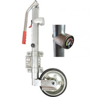 Stützrad mit hydraulischer Pumpvorrichtung, Ø60 mm, mit Stützlastanzeige, Stützlast: 600KG-B&B Shop - 2000 Stockerau