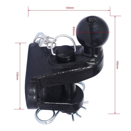 Traktor Anhängerkupplung Ball 3,5 t Kugelkopf Zugmaul aus Stahl 2-Loch, Universal Anhänger oder Traktor-B&B Shop - 2000 Stockerau