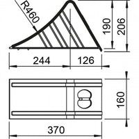 UNTERLEGKEIL 160mm, Metall B&B Shop - 2000 Stockerau