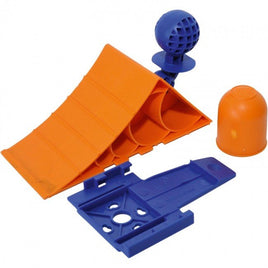 Unterlegkeil + Halter, Kunststoff, orange/blau-B&B Shop - 2000 Stockerau