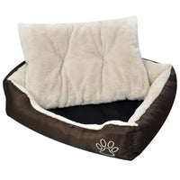 Warmes Hundebett Mit Polsterkissen M Beige-B&B Shop - 2000 Stockerau