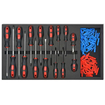 Werkstattwagen Mit 1125 Werkzeugen Stahl Rot-B&B Shop - 2000 Stockerau