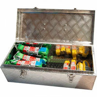 XXL - Zurrgurt-SET, mit Alu Werkzeugbox 8 x Zurrgurt + Zubehör B&B Shop - 2000 Stockerau